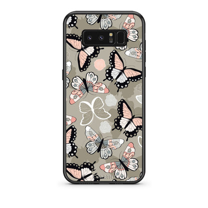 135 - samsung galaxy note 8 Butterflies Boho case, cover, bumper