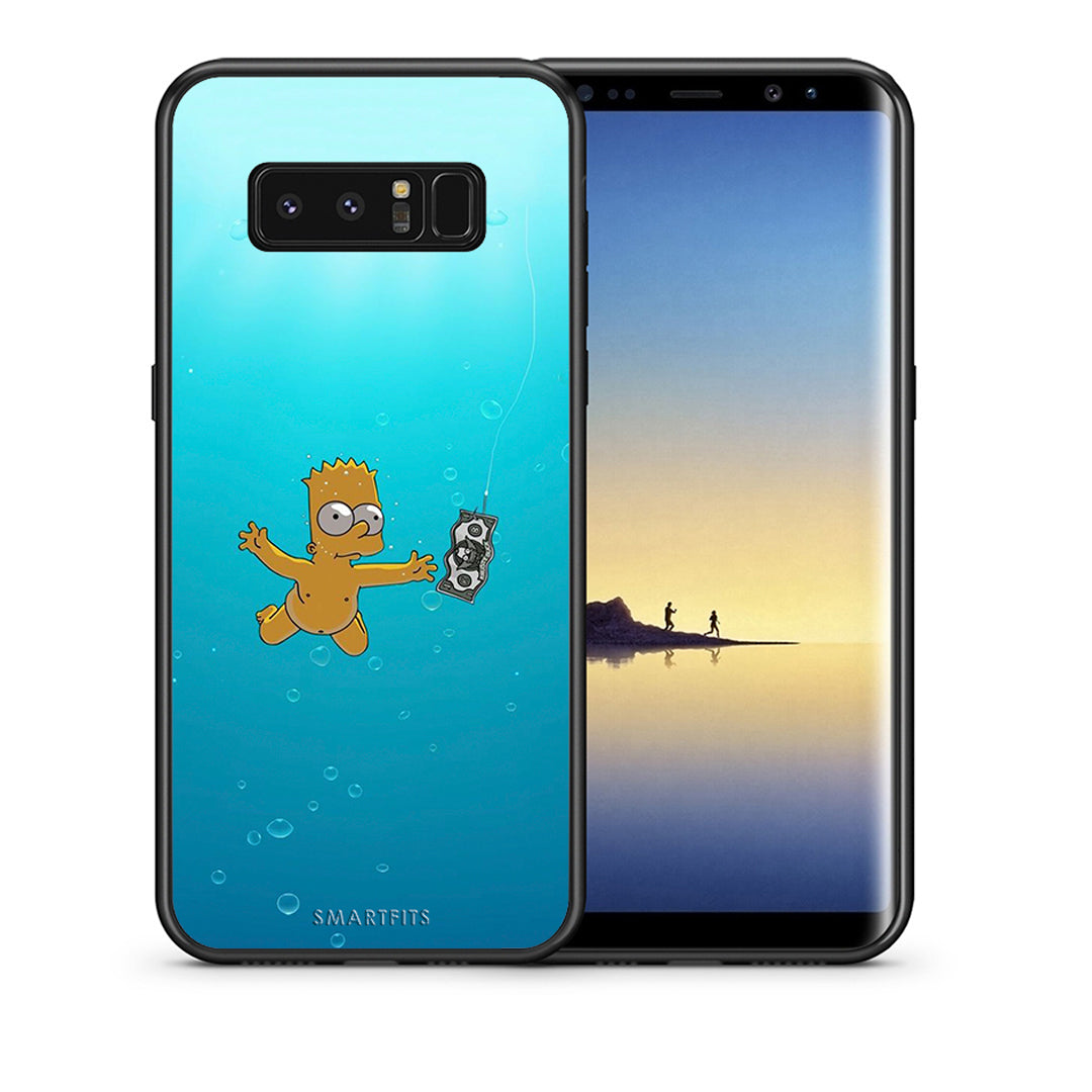 Θήκη Samsung Note 8 Chasing Money από τη Smartfits με σχέδιο στο πίσω μέρος και μαύρο περίβλημα | Samsung Note 8 Chasing Money case with colorful back and black bezels