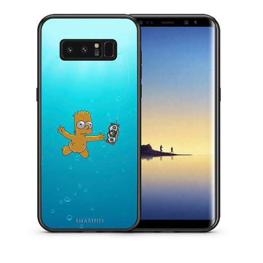Θήκη Samsung Note 8 Chasing Money από τη Smartfits με σχέδιο στο πίσω μέρος και μαύρο περίβλημα | Samsung Note 8 Chasing Money case with colorful back and black bezels