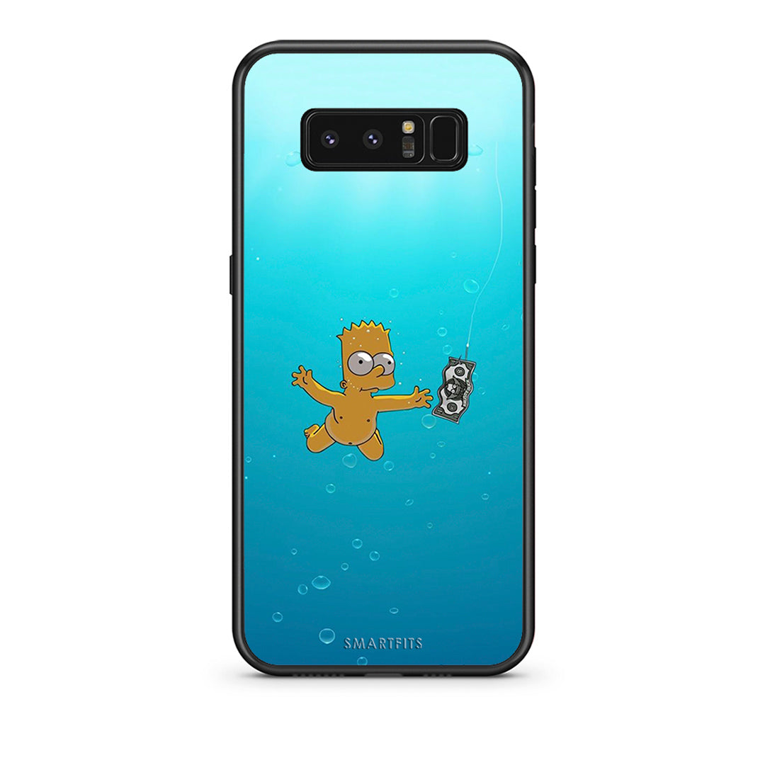 samsung note 8 Chasing Money θήκη από τη Smartfits με σχέδιο στο πίσω μέρος και μαύρο περίβλημα | Smartphone case with colorful back and black bezels by Smartfits