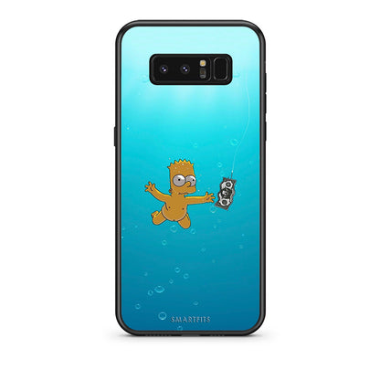 samsung note 8 Chasing Money θήκη από τη Smartfits με σχέδιο στο πίσω μέρος και μαύρο περίβλημα | Smartphone case with colorful back and black bezels by Smartfits