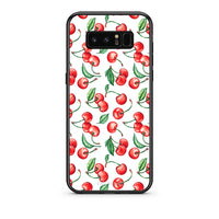 Thumbnail for samsung note 8 Cherry Summer θήκη από τη Smartfits με σχέδιο στο πίσω μέρος και μαύρο περίβλημα | Smartphone case with colorful back and black bezels by Smartfits