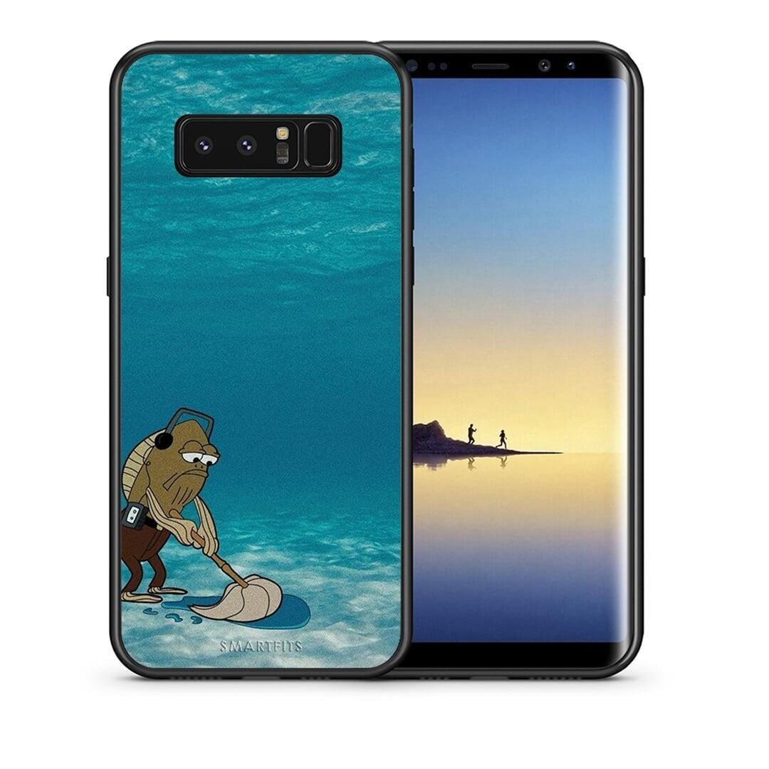 Θήκη Samsung Note 8 Clean The Ocean από τη Smartfits με σχέδιο στο πίσω μέρος και μαύρο περίβλημα | Samsung Note 8 Clean The Ocean case with colorful back and black bezels