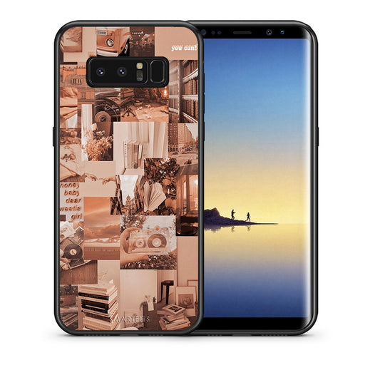 Θήκη Αγίου Βαλεντίνου Samsung Note 8 Collage You Can από τη Smartfits με σχέδιο στο πίσω μέρος και μαύρο περίβλημα | Samsung Note 8 Collage You Can case with colorful back and black bezels
