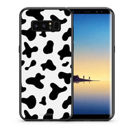 Thumbnail for Θήκη Samsung Note 8 Cow Print από τη Smartfits με σχέδιο στο πίσω μέρος και μαύρο περίβλημα | Samsung Note 8 Cow Print case with colorful back and black bezels