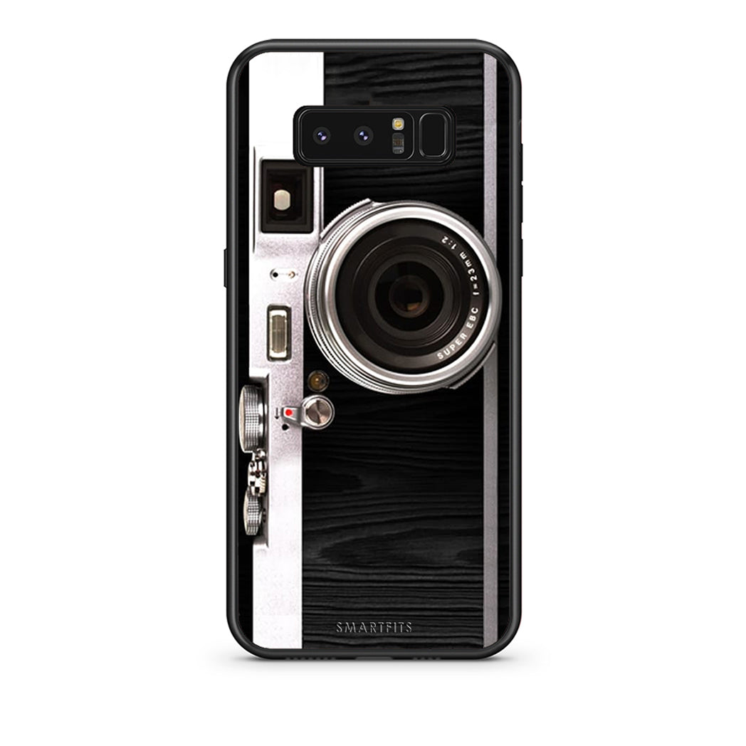 samsung note 8 Emily In Paris θήκη από τη Smartfits με σχέδιο στο πίσω μέρος και μαύρο περίβλημα | Smartphone case with colorful back and black bezels by Smartfits