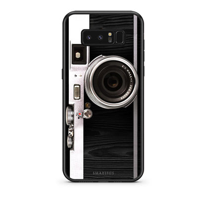 samsung note 8 Emily In Paris θήκη από τη Smartfits με σχέδιο στο πίσω μέρος και μαύρο περίβλημα | Smartphone case with colorful back and black bezels by Smartfits