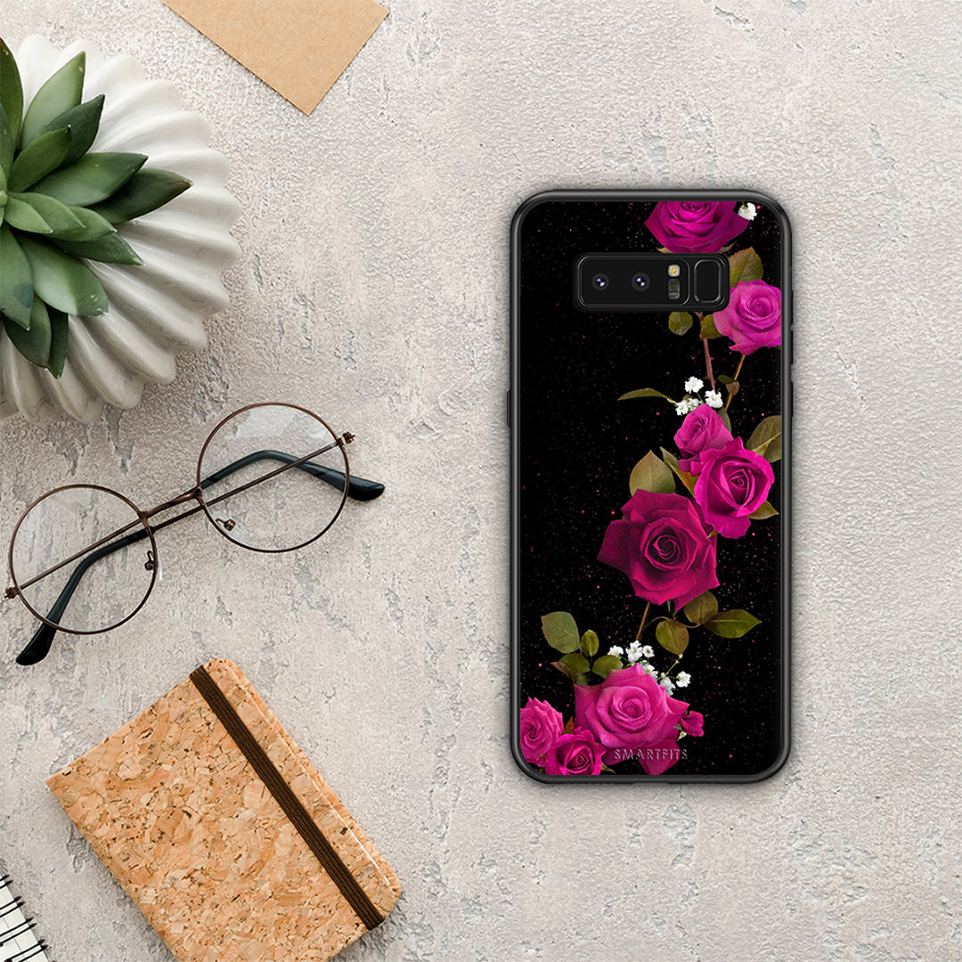 Flower Red Roses - Samsung Galaxy Note 8 θήκη