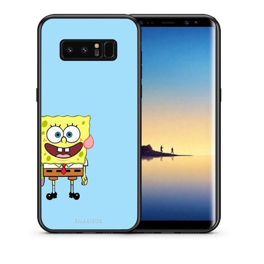 Θήκη Samsung Note 8 Friends Bob από τη Smartfits με σχέδιο στο πίσω μέρος και μαύρο περίβλημα | Samsung Note 8 Friends Bob case with colorful back and black bezels