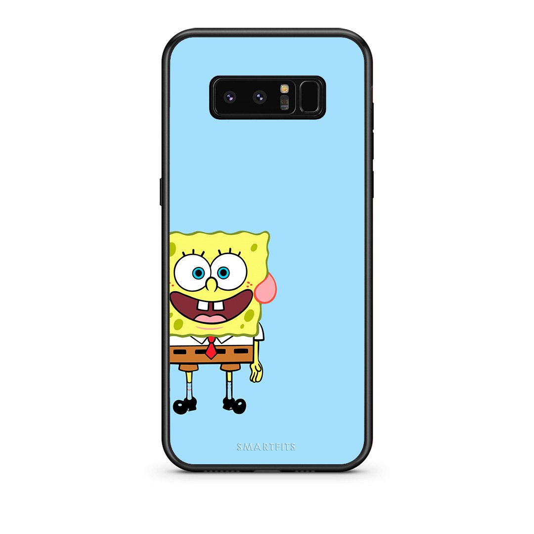 samsung note 8 Friends Bob θήκη από τη Smartfits με σχέδιο στο πίσω μέρος και μαύρο περίβλημα | Smartphone case with colorful back and black bezels by Smartfits