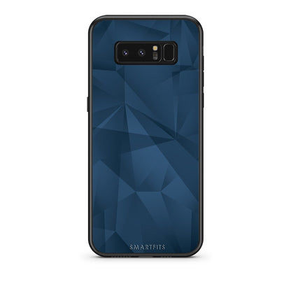 39 - samsung galaxy note 8 Blue Abstract Geometric case, cover, bumper