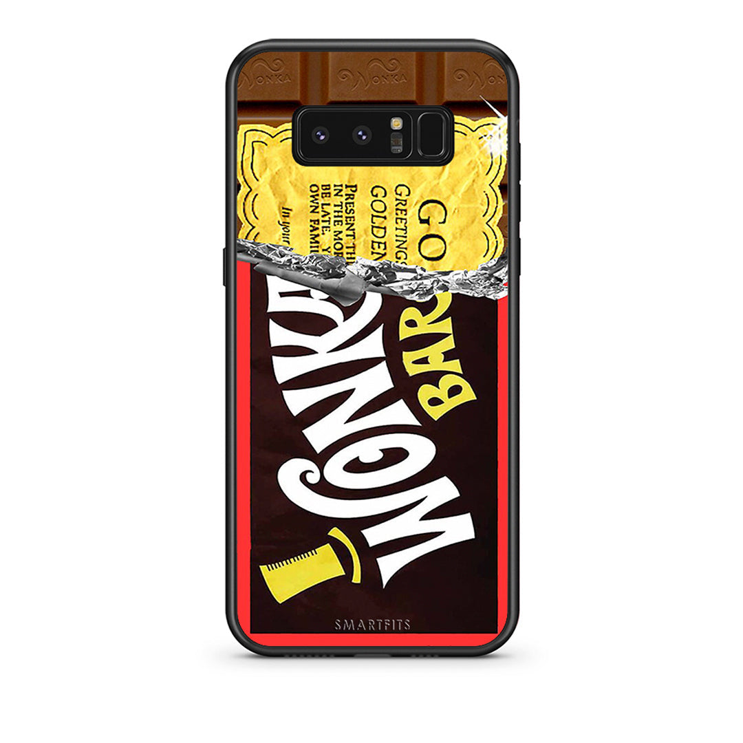 samsung note 8 Golden Ticket θήκη από τη Smartfits με σχέδιο στο πίσω μέρος και μαύρο περίβλημα | Smartphone case with colorful back and black bezels by Smartfits