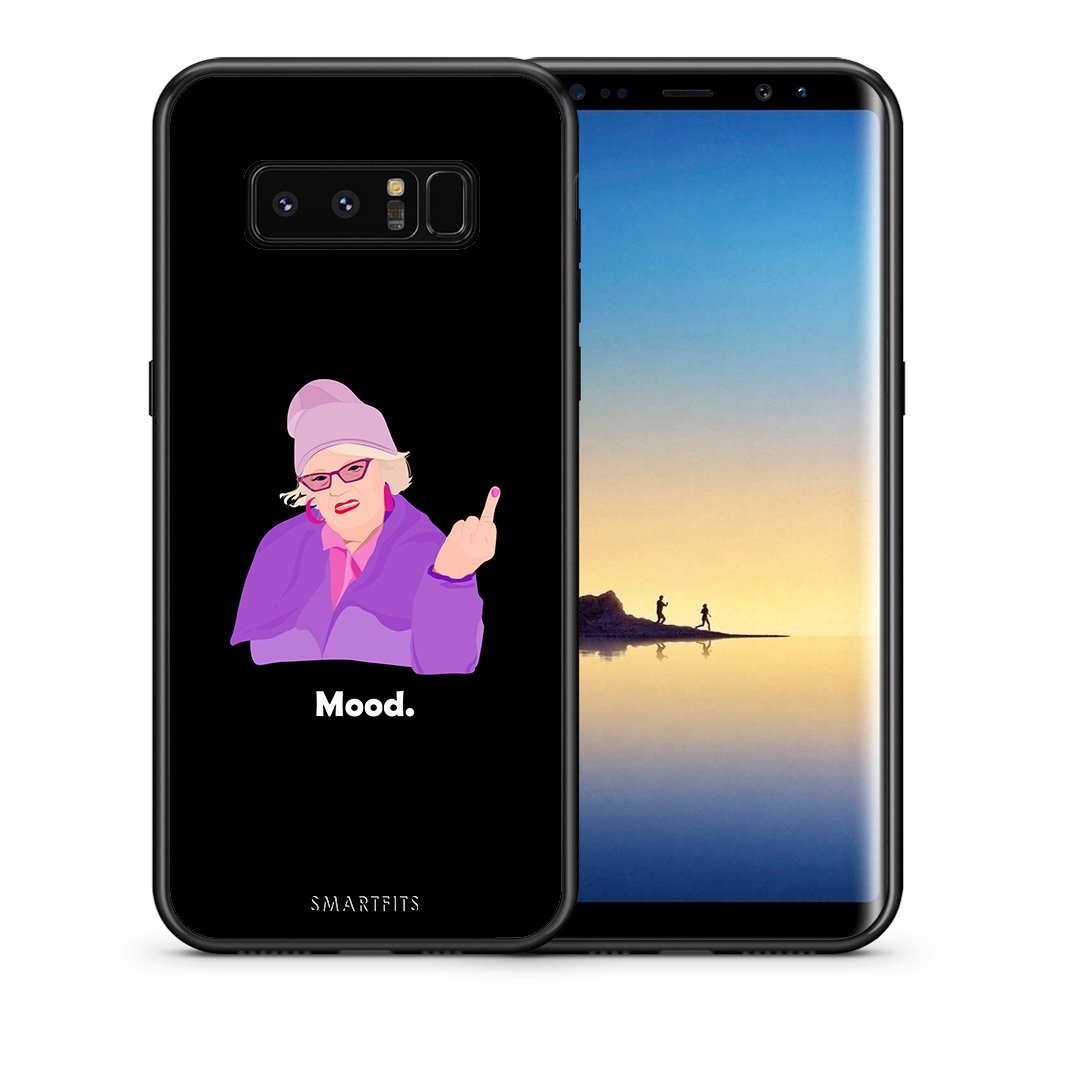 Θήκη Samsung Note 8 Grandma Mood Black από τη Smartfits με σχέδιο στο πίσω μέρος και μαύρο περίβλημα | Samsung Note 8 Grandma Mood Black case with colorful back and black bezels