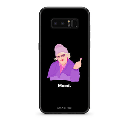 samsung note 8 Grandma Mood Black θήκη από τη Smartfits με σχέδιο στο πίσω μέρος και μαύρο περίβλημα | Smartphone case with colorful back and black bezels by Smartfits