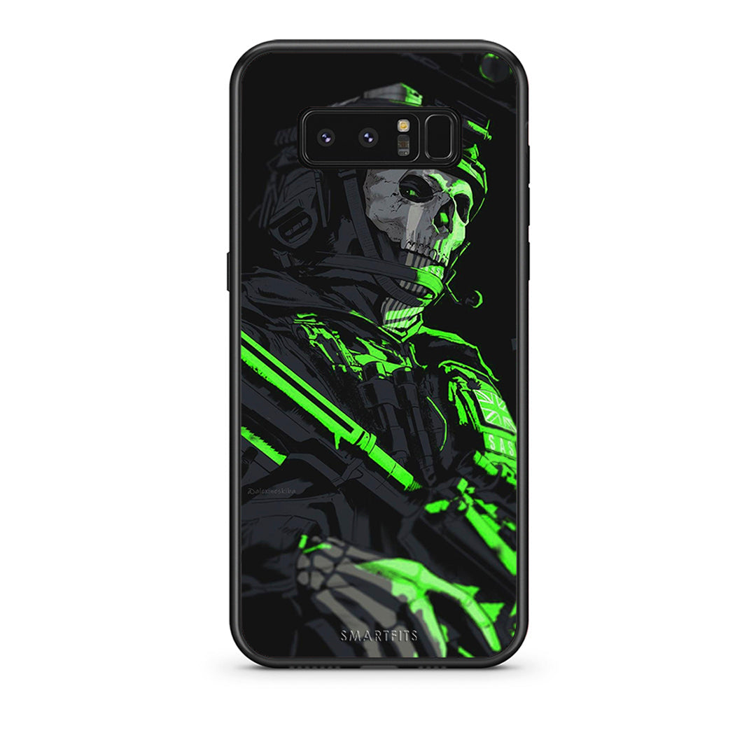 samsung note 8 Green Soldier Θήκη Αγίου Βαλεντίνου από τη Smartfits με σχέδιο στο πίσω μέρος και μαύρο περίβλημα | Smartphone case with colorful back and black bezels by Smartfits