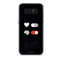 Thumbnail for samsung note 8 Heart Vs Brain Θήκη Αγίου Βαλεντίνου από τη Smartfits με σχέδιο στο πίσω μέρος και μαύρο περίβλημα | Smartphone case with colorful back and black bezels by Smartfits