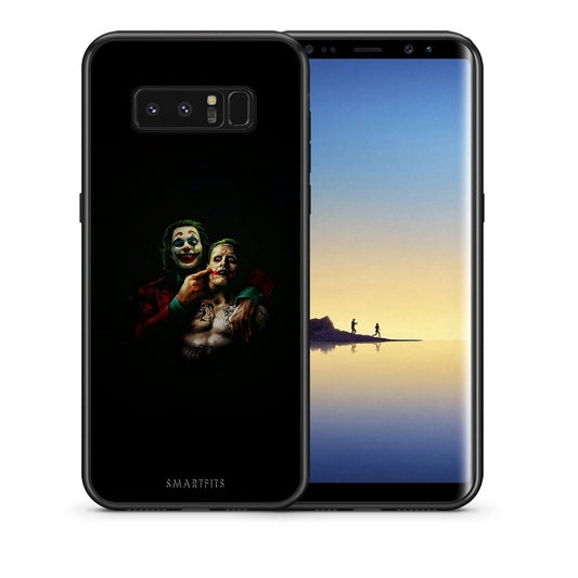Θήκη Samsung Note 8 Clown Hero από τη Smartfits με σχέδιο στο πίσω μέρος και μαύρο περίβλημα | Samsung Note 8 Clown Hero case with colorful back and black bezels