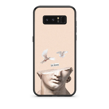 samsung note 8 In Love θήκη από τη Smartfits με σχέδιο στο πίσω μέρος και μαύρο περίβλημα | Smartphone case with colorful back and black bezels by Smartfits