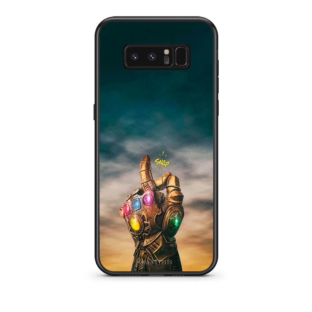 samsung note 8 Infinity Snap θήκη από τη Smartfits με σχέδιο στο πίσω μέρος και μαύρο περίβλημα | Smartphone case with colorful back and black bezels by Smartfits