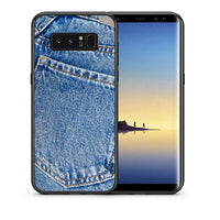Thumbnail for Θήκη Samsung Note 8 Jeans Pocket από τη Smartfits με σχέδιο στο πίσω μέρος και μαύρο περίβλημα | Samsung Note 8 Jeans Pocket case with colorful back and black bezels