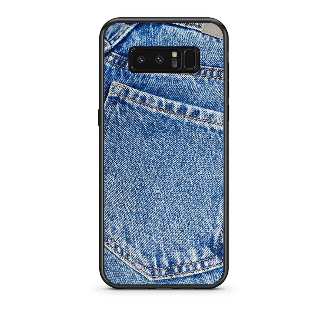 samsung note 8 Jeans Pocket θήκη από τη Smartfits με σχέδιο στο πίσω μέρος και μαύρο περίβλημα | Smartphone case with colorful back and black bezels by Smartfits