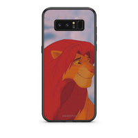 Thumbnail for samsung note 8 Lion Love 1 Θήκη Αγίου Βαλεντίνου από τη Smartfits με σχέδιο στο πίσω μέρος και μαύρο περίβλημα | Smartphone case with colorful back and black bezels by Smartfits
