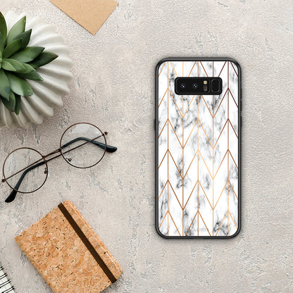 Marble Gold Geometric - Samsung Galaxy Note 8 θήκη