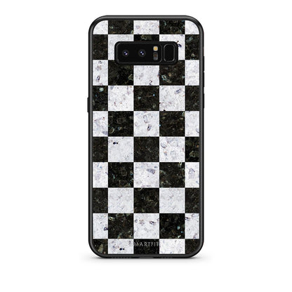4 - samsung note 8 Square Geometric Marble case, cover, bumper