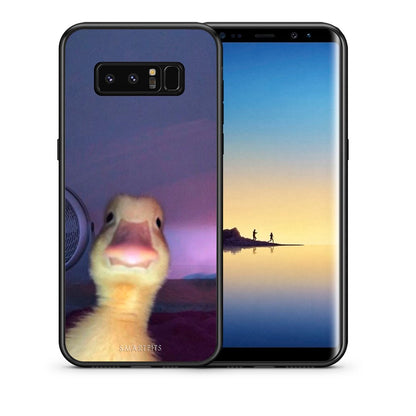 Θήκη Samsung Note 8 Meme Duck από τη Smartfits με σχέδιο στο πίσω μέρος και μαύρο περίβλημα | Samsung Note 8 Meme Duck case with colorful back and black bezels