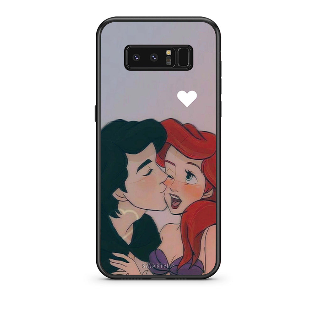 samsung note 8 Mermaid Love Θήκη Αγίου Βαλεντίνου από τη Smartfits με σχέδιο στο πίσω μέρος και μαύρο περίβλημα | Smartphone case with colorful back and black bezels by Smartfits