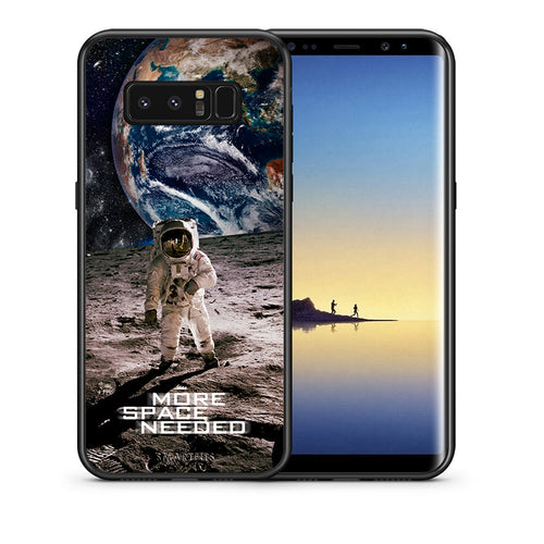 Θήκη Samsung Note 8 More Space από τη Smartfits με σχέδιο στο πίσω μέρος και μαύρο περίβλημα | Samsung Note 8 More Space case with colorful back and black bezels