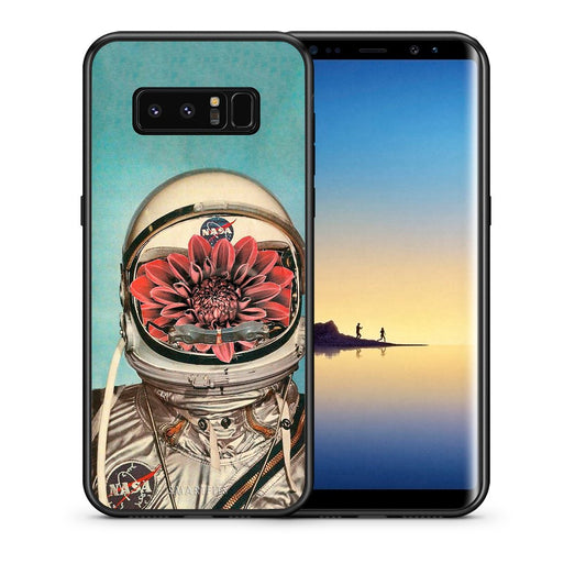 Θήκη Samsung Note 8 Nasa Bloom από τη Smartfits με σχέδιο στο πίσω μέρος και μαύρο περίβλημα | Samsung Note 8 Nasa Bloom case with colorful back and black bezels
