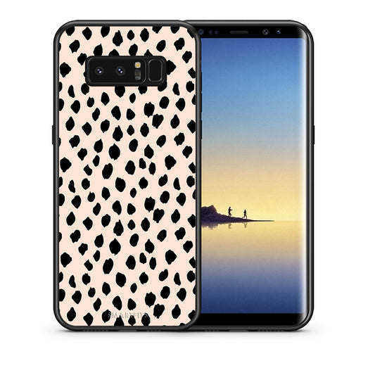 Θήκη Samsung Note 8 New Polka Dots από τη Smartfits με σχέδιο στο πίσω μέρος και μαύρο περίβλημα | Samsung Note 8 New Polka Dots case with colorful back and black bezels