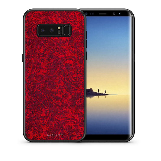 Θήκη Samsung Note 8 Paisley Cashmere από τη Smartfits με σχέδιο στο πίσω μέρος και μαύρο περίβλημα | Samsung Note 8 Paisley Cashmere case with colorful back and black bezels