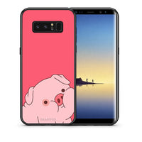 Thumbnail for Θήκη Αγίου Βαλεντίνου Samsung Note 8 Pig Love 1 από τη Smartfits με σχέδιο στο πίσω μέρος και μαύρο περίβλημα | Samsung Note 8 Pig Love 1 case with colorful back and black bezels