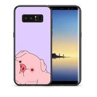Thumbnail for Θήκη Αγίου Βαλεντίνου Samsung Note 8 Pig Love 2 από τη Smartfits με σχέδιο στο πίσω μέρος και μαύρο περίβλημα | Samsung Note 8 Pig Love 2 case with colorful back and black bezels