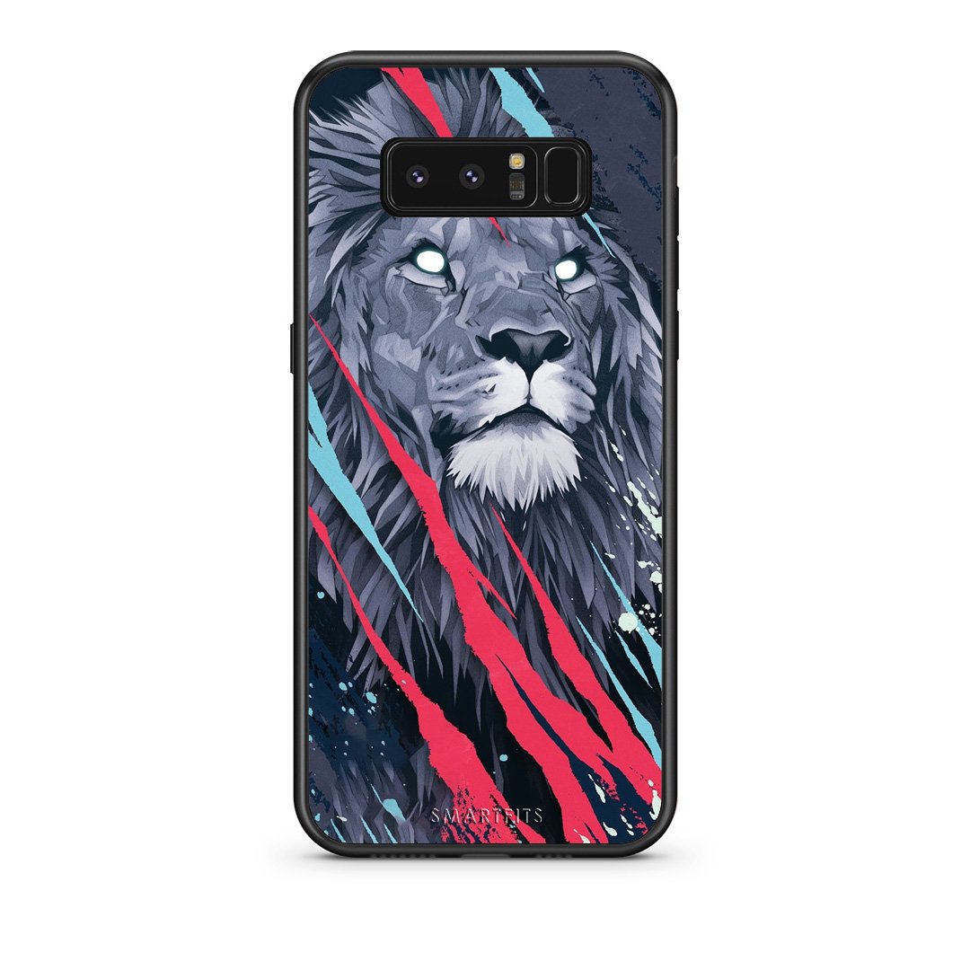 4 - samsung note 8 Lion Designer PopArt case, cover, bumper