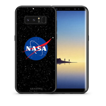 Θήκη Samsung Note 8 NASA PopArt από τη Smartfits με σχέδιο στο πίσω μέρος και μαύρο περίβλημα | Samsung Note 8 NASA PopArt case with colorful back and black bezels