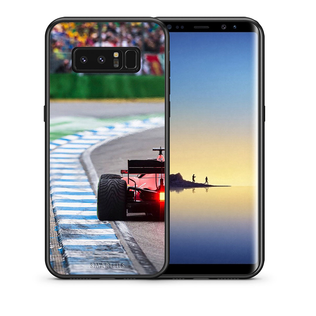 Θήκη Samsung Note 8 Racing Vibes από τη Smartfits με σχέδιο στο πίσω μέρος και μαύρο περίβλημα | Samsung Note 8 Racing Vibes case with colorful back and black bezels