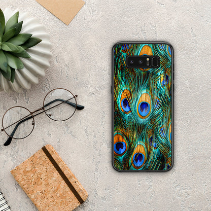 Real Peacock Feathers - Samsung Galaxy Note 8 θήκη