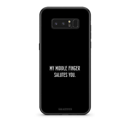 samsung note 8 Salute θήκη από τη Smartfits με σχέδιο στο πίσω μέρος και μαύρο περίβλημα | Smartphone case with colorful back and black bezels by Smartfits