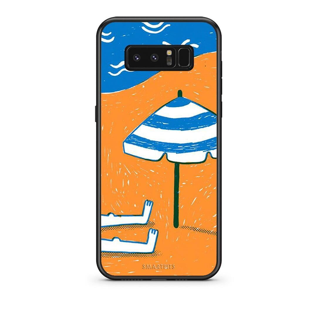 samsung note 8 Summering Θήκη από τη Smartfits με σχέδιο στο πίσω μέρος και μαύρο περίβλημα | Smartphone case with colorful back and black bezels by Smartfits