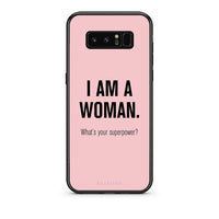 Thumbnail for samsung note 8 Superpower Woman θήκη από τη Smartfits με σχέδιο στο πίσω μέρος και μαύρο περίβλημα | Smartphone case with colorful back and black bezels by Smartfits