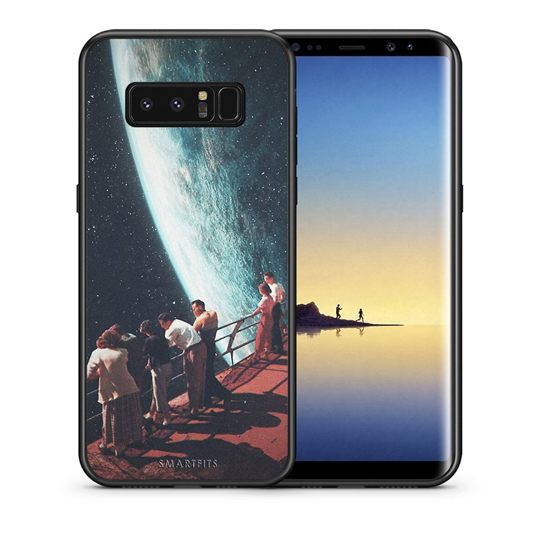 Θήκη Samsung Note 8 Surreal View από τη Smartfits με σχέδιο στο πίσω μέρος και μαύρο περίβλημα | Samsung Note 8 Surreal View case with colorful back and black bezels