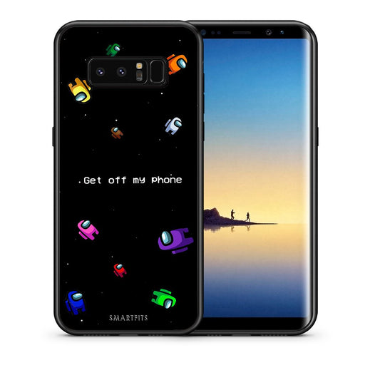 Θήκη Samsung Note 8 AFK Text από τη Smartfits με σχέδιο στο πίσω μέρος και μαύρο περίβλημα | Samsung Note 8 AFK Text case with colorful back and black bezels