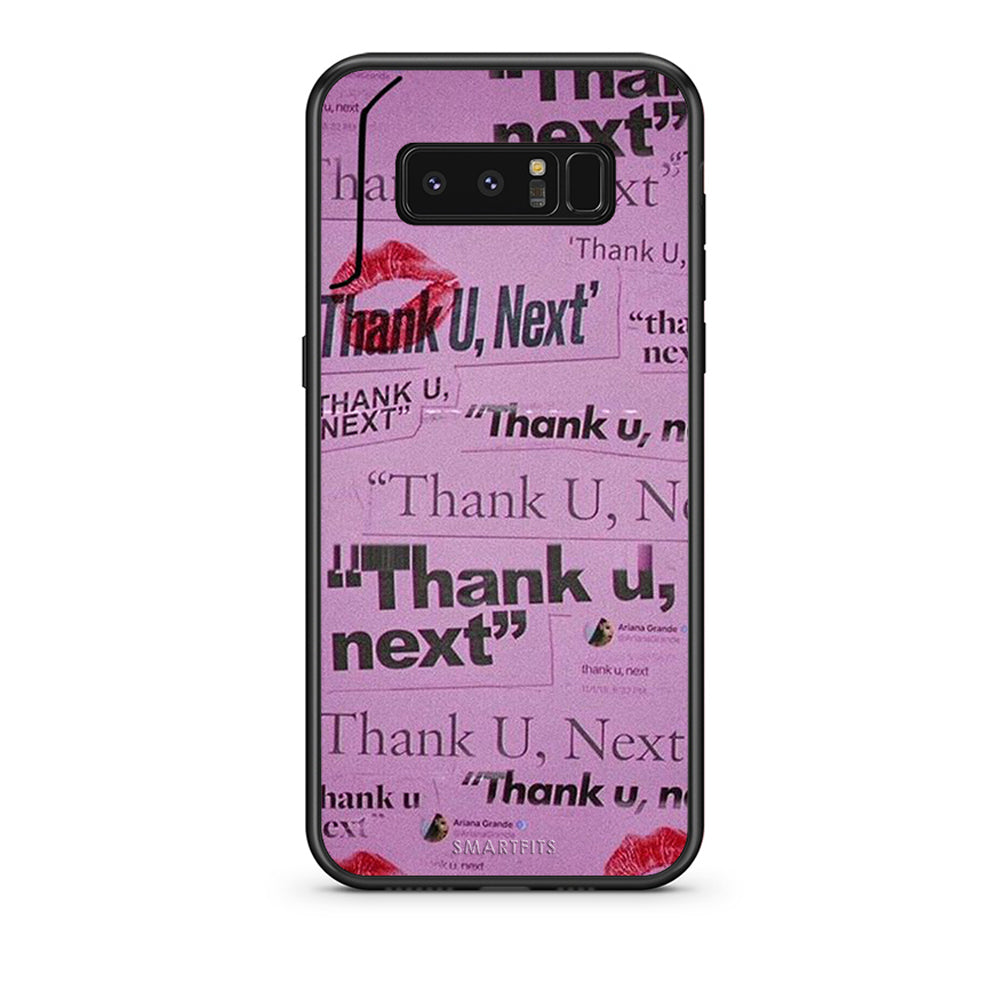 samsung note 8 Thank You Next Θήκη Αγίου Βαλεντίνου από τη Smartfits με σχέδιο στο πίσω μέρος και μαύρο περίβλημα | Smartphone case with colorful back and black bezels by Smartfits