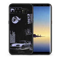 Thumbnail for Θήκη Αγίου Βαλεντίνου Samsung Note 8 Tokyo Drift από τη Smartfits με σχέδιο στο πίσω μέρος και μαύρο περίβλημα | Samsung Note 8 Tokyo Drift case with colorful back and black bezels