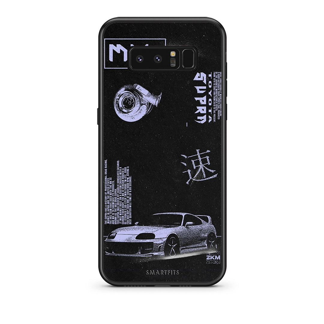 samsung note 8 Tokyo Drift Θήκη Αγίου Βαλεντίνου από τη Smartfits με σχέδιο στο πίσω μέρος και μαύρο περίβλημα | Smartphone case with colorful back and black bezels by Smartfits