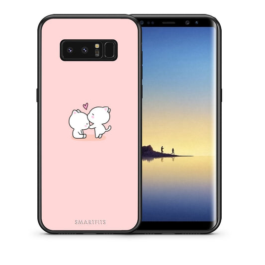Θήκη Samsung Note 8 Love Valentine από τη Smartfits με σχέδιο στο πίσω μέρος και μαύρο περίβλημα | Samsung Note 8 Love Valentine case with colorful back and black bezels