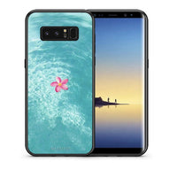 Thumbnail for Θήκη Samsung Note 8 Water Flower από τη Smartfits με σχέδιο στο πίσω μέρος και μαύρο περίβλημα | Samsung Note 8 Water Flower case with colorful back and black bezels